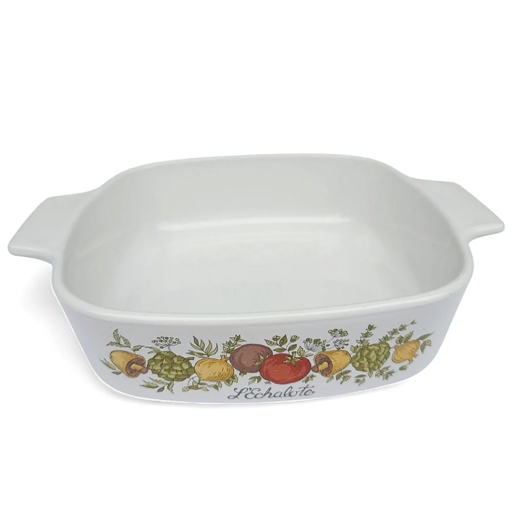 Vintage Corningware Spice of Life L'Echalote 1 Quart Casserole Dish A-1-B